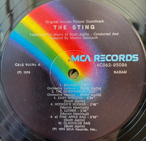Marvin Hamlisch - The Sting (Original Motion Picture Soundtrack) | MCA Records (4C062-95096) - 2 Marvin Hamlisch - The Sting (Original Motion Picture Soundtrack) | MCA Records (4C062-95096) - 2