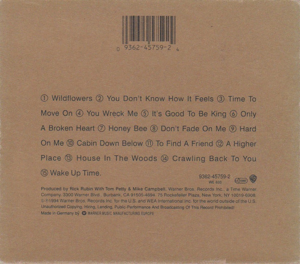 Tom Petty - Wildflowers | Warner Bros. Records (9362-45759-2) - 2
