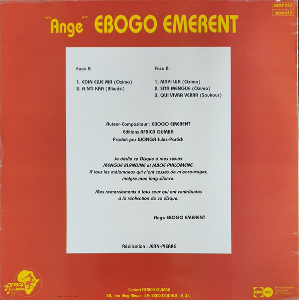 "Ange" Ebogo Emerent - Sita Mengue | Africa Oumba (AOLP 013) - 2