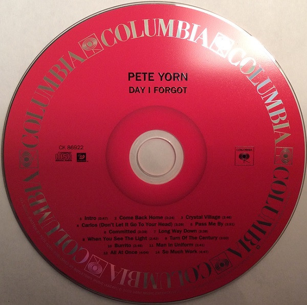 Pete Yorn - Day I Forgot | Columbia (CK 86922) - 3 Pete Yorn - Day I Forgot | Columbia (CK 86922) - 3