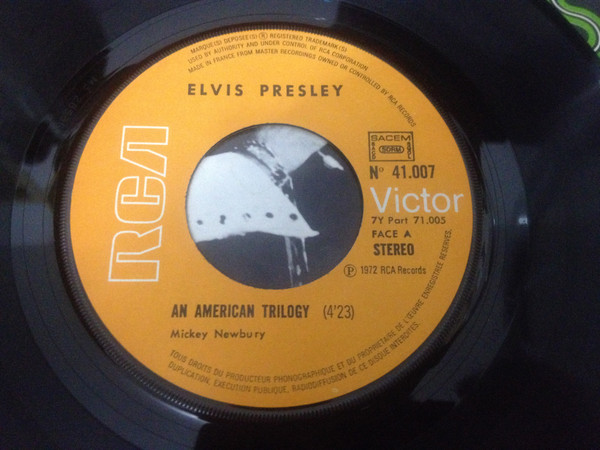 Elvis Presley - An American Trilogy | RCA Victor (No 41.007) - 3