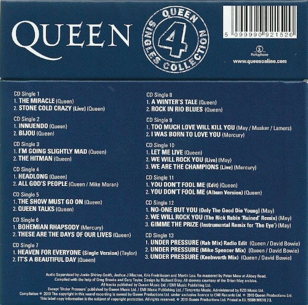 Queen - Queen Singles Collection 4 CD BOX SET | Parlophone (50999 909215 2 0) - 2 Queen - Queen Singles Collection 4 CD BOX SET | Parlophone (50999 909215 2 0) - 2