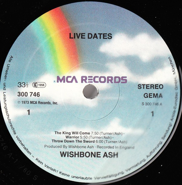 Wishbone Ash - Live Dates | MCA Records (300 748-406) - 2 Wishbone Ash - Live Dates | MCA Records (300 748-406) - 2