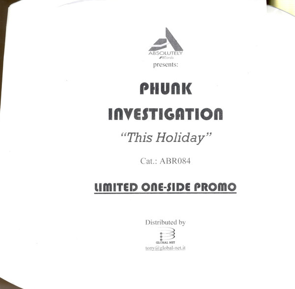 Phunk Investigation - This Holiday | Absolutely Records (ABR 084) - main