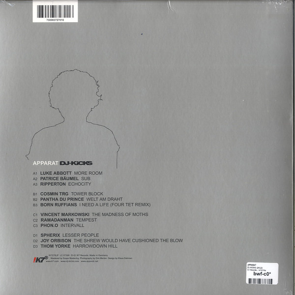 Apparat - DJ-Kicks | !K7 Records (!K7270LP) - 2 Apparat - DJ-Kicks | !K7 Records (!K7270LP) - 2