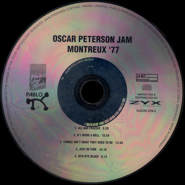 Oscar Peterson - Oscar Peterson Jam (Montreux '77) | Pablo Live (OJC20 378-2) - 4 Oscar Peterson - Oscar Peterson Jam (Montreux '77) | Pablo Live (OJC20 378-2) - 4
