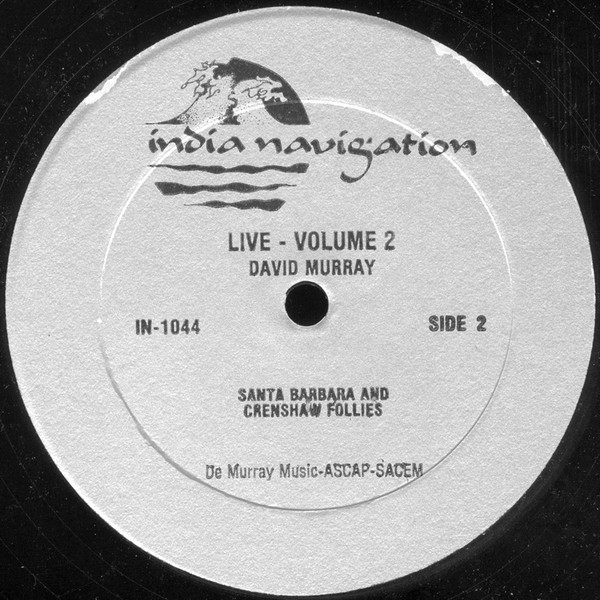 David Murray - Live - Volume 2 | India Navigation (IN 1044) - 4