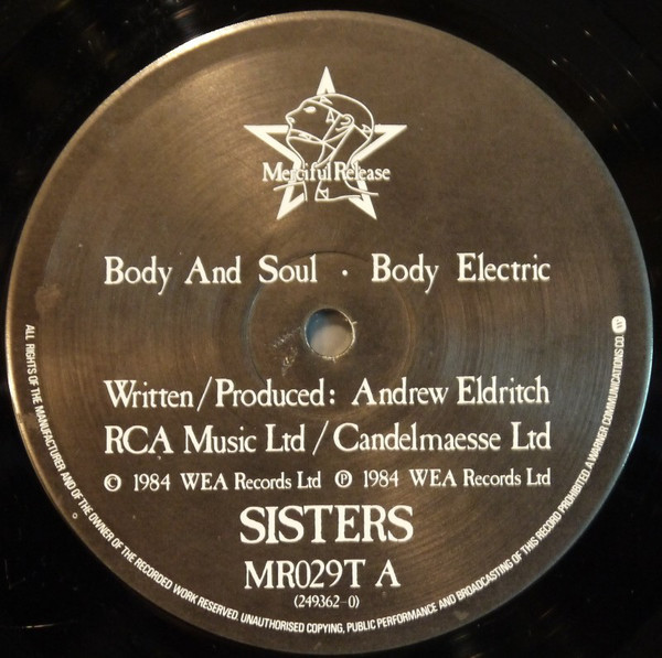 The Sisters Of Mercy - Body And Soul | Merciful Release (MR029T) - 2 The Sisters Of Mercy - Body And Soul | Merciful Release (MR029T) - 2