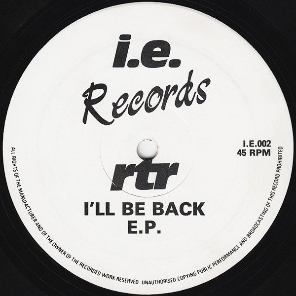 Various - I'll Be Back E.P. | i.e. Records (I.E.002) - 2