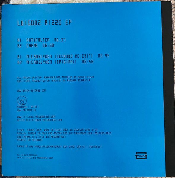 Daniel Rizzo - Rizzo EP | Little Big Recordings (LBIG002) - 2