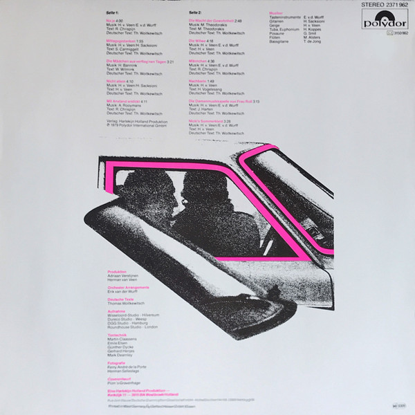 Herman van Veen - Elf Lieder | Polydor (2371 962) - 2