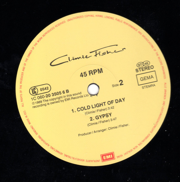 Climie Fisher - Facts Of Love | EMI (1C 060-20 3505 6) - 3 Climie Fisher - Facts Of Love | EMI (1C 060-20 3505 6) - 3