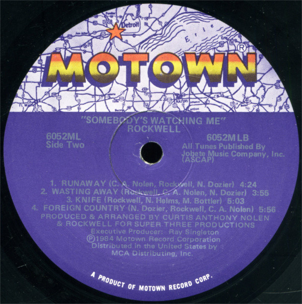 Rockwell - Somebody's Watching Me | Motown (6052ML) - 3