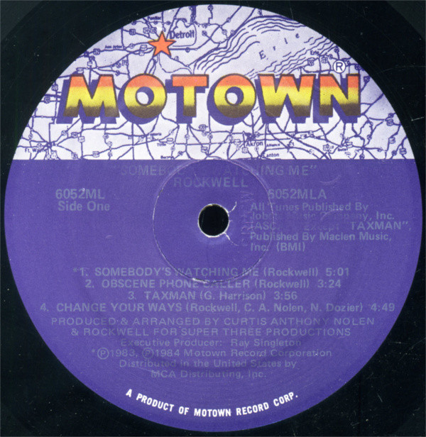 Rockwell - Somebody's Watching Me | Motown (6052ML) - 2