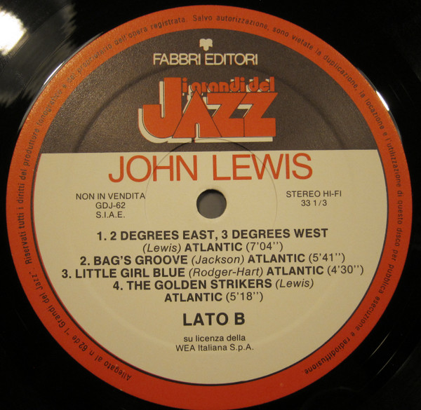 John Lewis - John Lewis | Fabbri Editori (GdJ 62) - 2 John Lewis - John Lewis | Fabbri Editori (GdJ 62) - 2