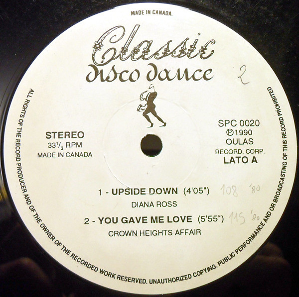 Various - Classic Disco Dance | Classic Disco Dance (SPC 0020) - main Various - Classic Disco Dance | Classic Disco Dance (SPC 0020) - main