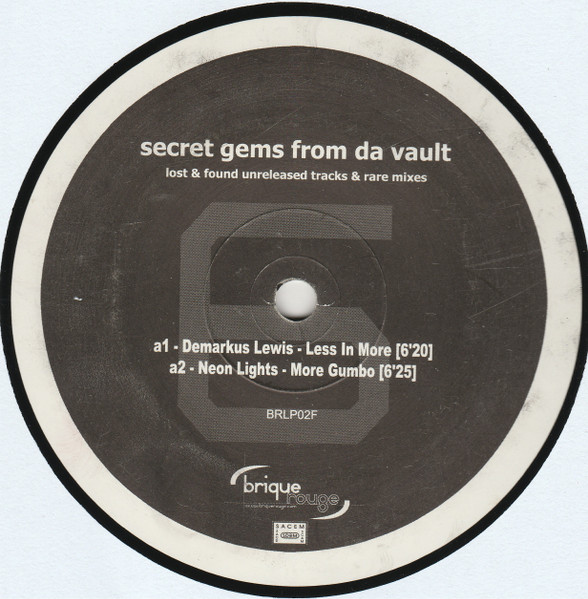 Various - Secret Gems From Da Vault Part 6 | Brique Rouge (BRLP02F) - 2