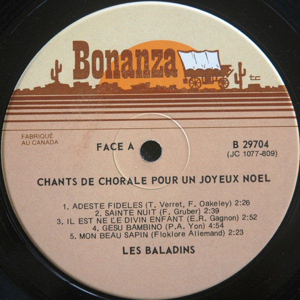Les Baladins - Vous Chantent Noël | Bonanza (B 29704) - 3 Les Baladins - Vous Chantent Noël | Bonanza (B 29704) - 3