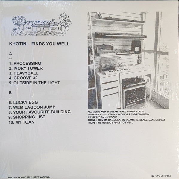 Khotin - Finds You Well | Ghostly International (GI371LPC2) - 2 Khotin - Finds You Well | Ghostly International (GI371LPC2) - 2