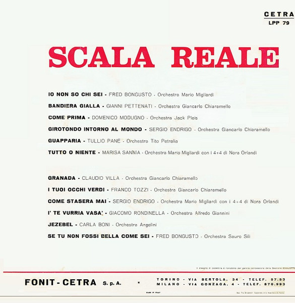 Various - Scala Reale | Cetra (LPP 79) - 4