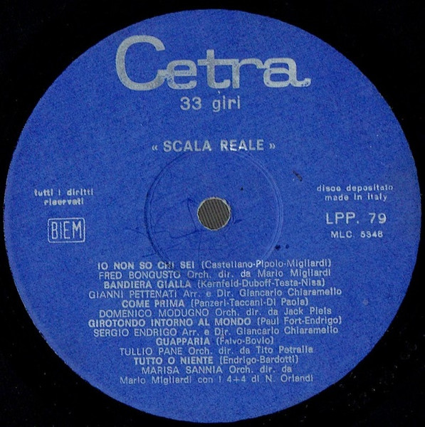 Various - Scala Reale | Cetra (LPP 79) - 2