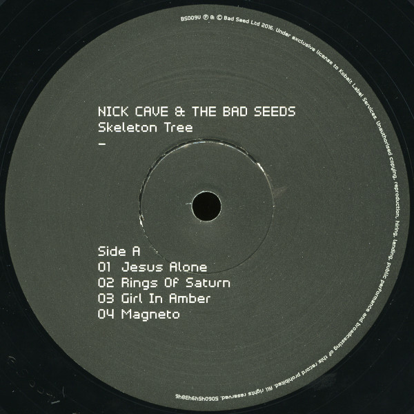 Nick Cave & The Bad Seeds - Skeleton Tree | Bad Seed Ltd. (BS009V) - 3 Nick Cave & The Bad Seeds - Skeleton Tree | Bad Seed Ltd. (BS009V) - 3