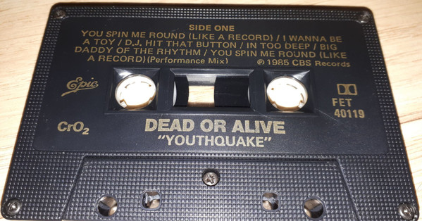 Dead Or Alive - Youthquake [Cassette] | Epic (FET 40119) - 2