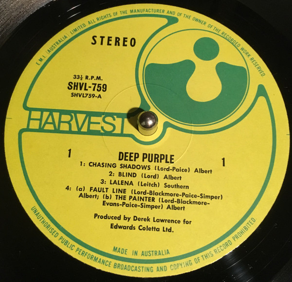 Deep Purple - Deep Purple | Harvest (SHVL 759) - 3