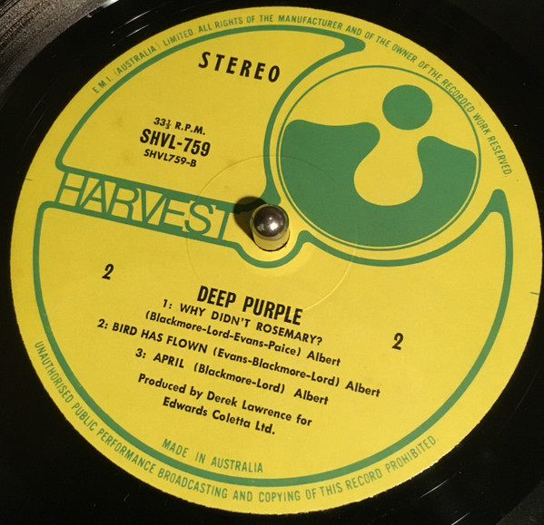 Deep Purple - Deep Purple | Harvest (SHVL 759) - 4
