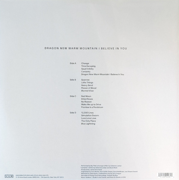 Big Thief - Dragon New Warm Mountain I Believe In You | 4AD (4AD0408LP) - 3