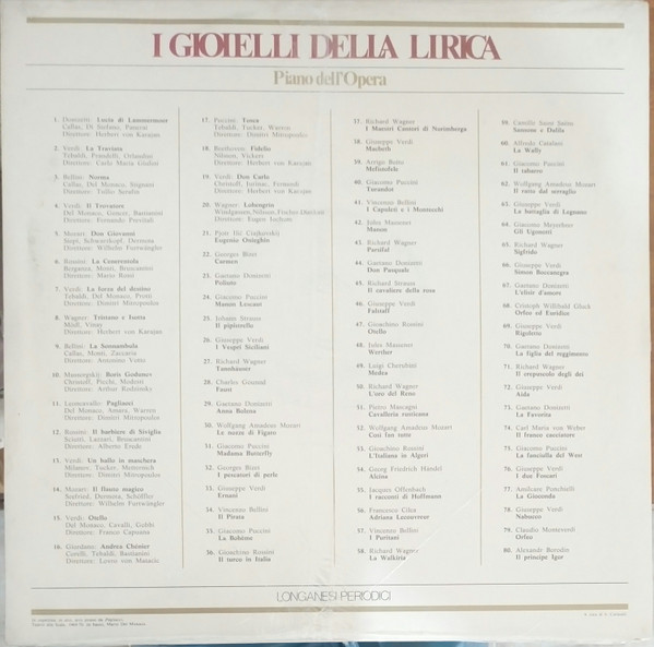 Ruggiero Leoncavallo - Mario Del Monaco , The Metropolitan Opera House Orchestra Direttore Dimitri Mitropoulos - Pagliacci (Pagine Scelte) | Longanesi Periodici (GML - 11) - 2 Ruggiero Leoncavallo - Mario Del Monaco , The Metropolitan Opera House Orchestra Direttore Dimitri Mitropoulos - Pagliacci (Pagine Scelte) | Longanesi Periodici (GML - 11) - 2