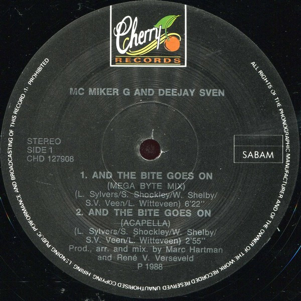 MC Miker G. & DJ Sven - And The Bite Goes On / Never Woke Up In Tears | Cherry Records (CHD 127908) - 3 MC Miker G. & DJ Sven - And The Bite Goes On / Never Woke Up In Tears | Cherry Records (CHD 127908) - 3