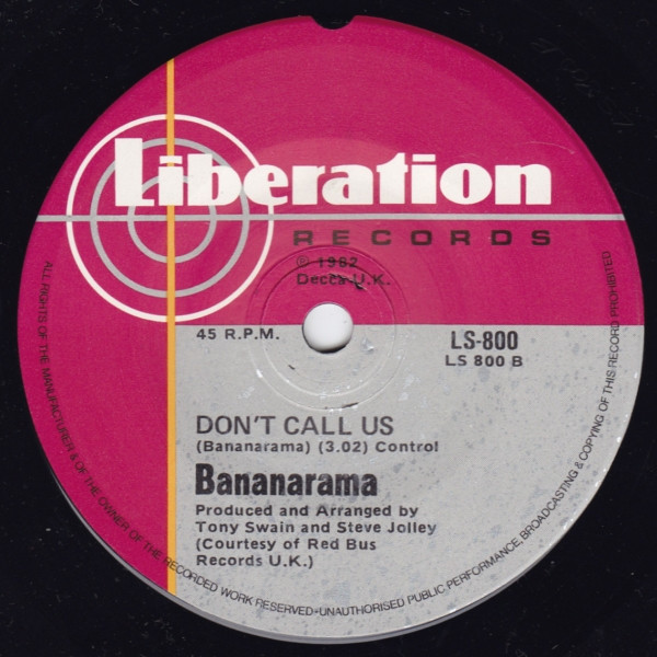 Bananarama - Shy Boy | Liberation Records (LS-800) - 2