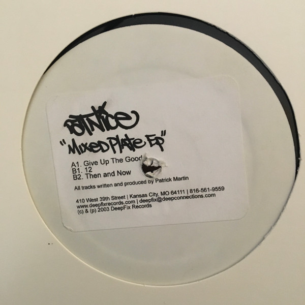 Pat Nice - Mixed Plate EP | DeepFix Records (DFX 001)