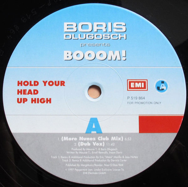 Booom! - Hold Your Head Up High | EMI Electrola (P 519 863) - 4
