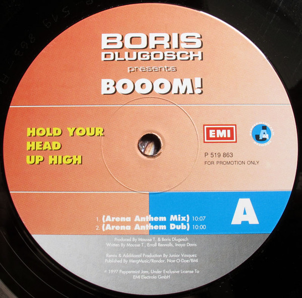 Booom! - Hold Your Head Up High | EMI Electrola (P 519 863) - 2