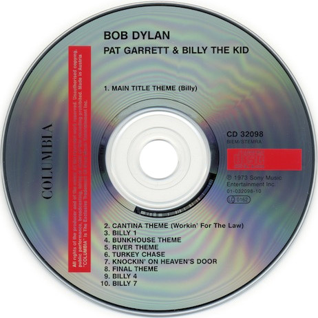 Bob Dylan - Pat Garrett & Billy The Kid | Columbia (CD 32098) - 3