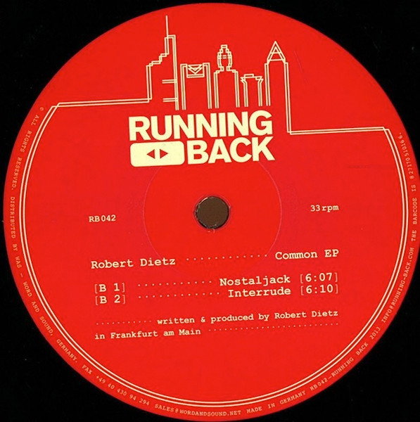 Robert Dietz - Common EP | Running Back (RB042) - 2 Robert Dietz - Common EP | Running Back (RB042) - 2