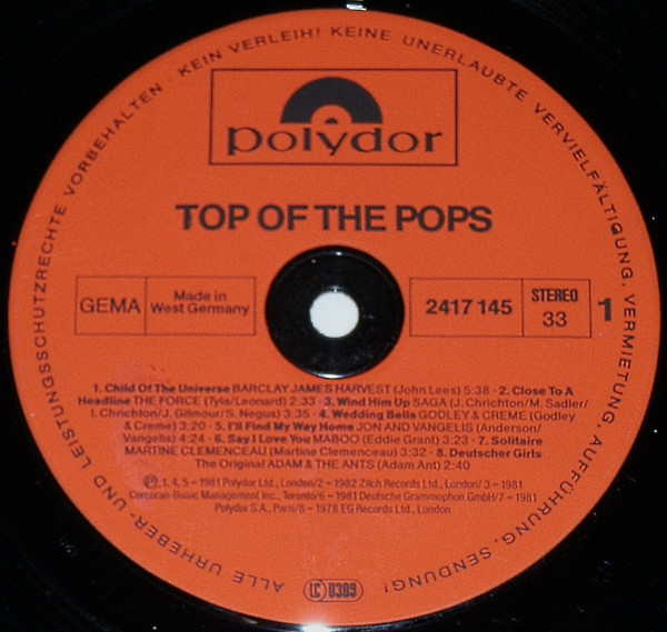 Various - Top Of The Pops | Polydor (2417 145) - 3 Various - Top Of The Pops | Polydor (2417 145) - 3