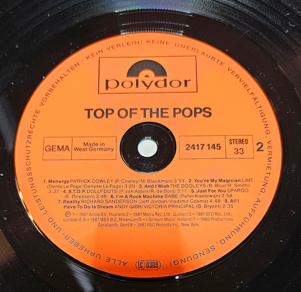 Various - Top Of The Pops | Polydor (2417 145) - 4 Various - Top Of The Pops | Polydor (2417 145) - 4