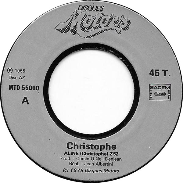 Christophe - Aline | Les Disques Motors (MTO 55000) - 3 Christophe - Aline | Les Disques Motors (MTO 55000) - 3