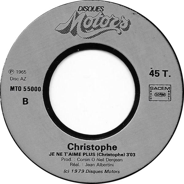Christophe - Aline | Les Disques Motors (MTO 55000) - 4 Christophe - Aline | Les Disques Motors (MTO 55000) - 4