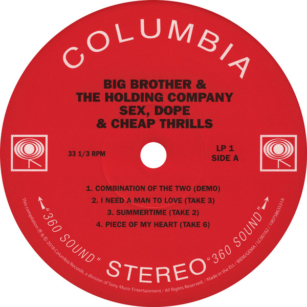 Big Brother & The Holding Company - Sex, Dope & Cheap Thrills | Columbia (19075863531) - 4