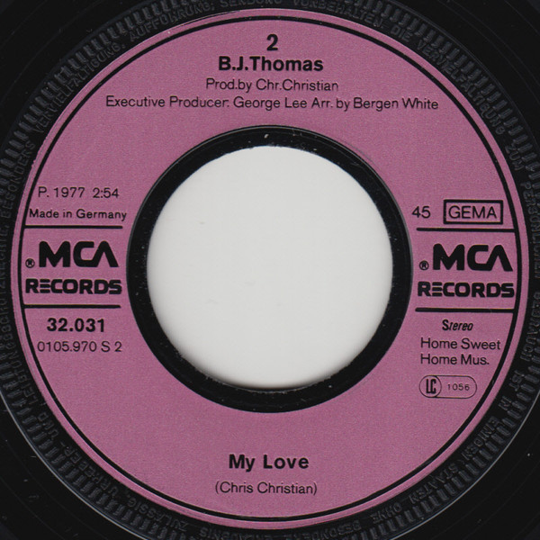 B.J. Thomas - Don't Worry Baby | MCA Records (0032.031) - 4