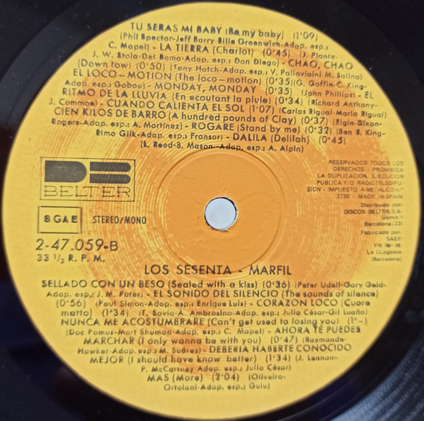 Marfil - Los Sesenta | DB Belter (2-47.059) - 4