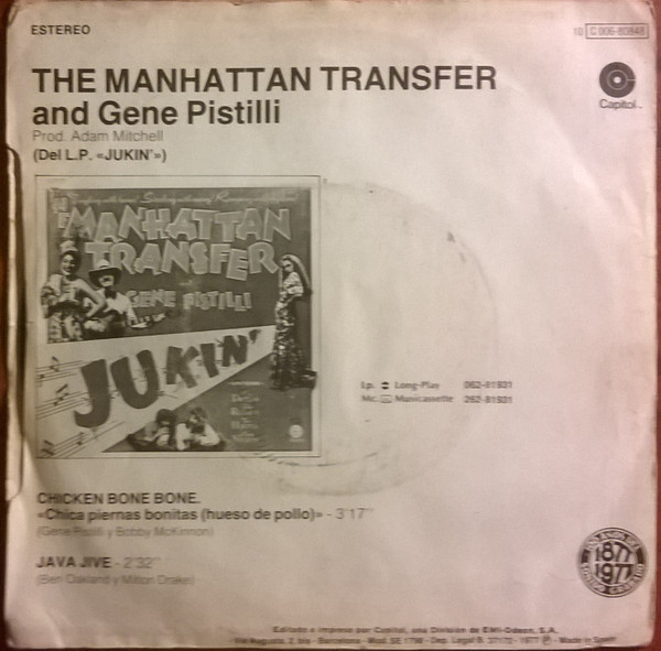 The Manhattan Transfer And Eugene Pistilli - Chicken Bone Bone | Capitol Records (10C006-80.848) - 2