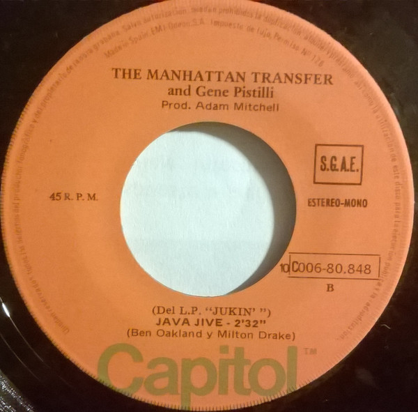 The Manhattan Transfer And Eugene Pistilli - Chicken Bone Bone | Capitol Records (10C006-80.848) - 4