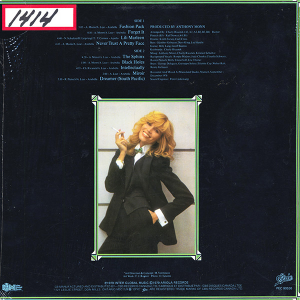 Amanda Lear - Never Trust A Pretty Face | Epic (PEC 90536) - 2