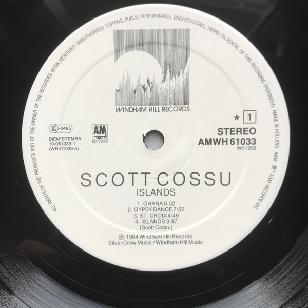 Scott Cossu - Islands | Windham Hill Records (AMWH-61033) - 3