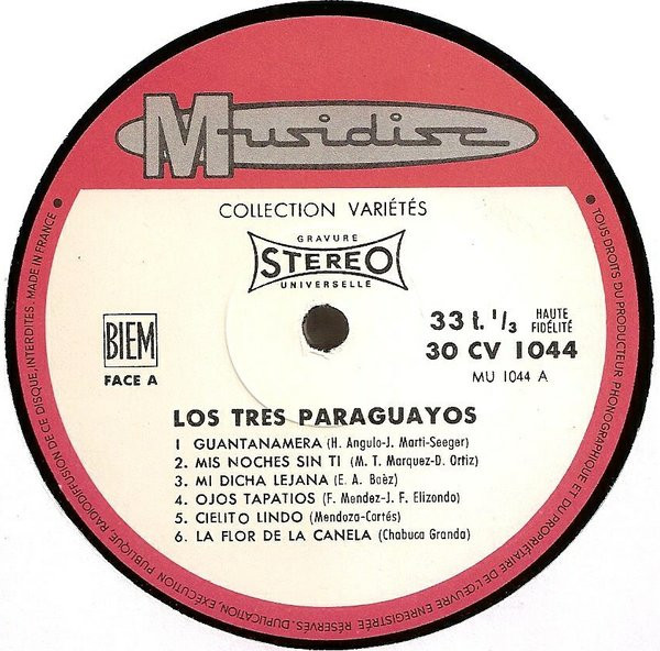 Los 3 Paraguayos - Volume 2 | Musidisc (30 CV 1044) - 3